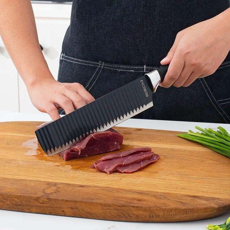 6 Pcs Wave Pattern Sharp Chef's Knife Set - Dewan Mart