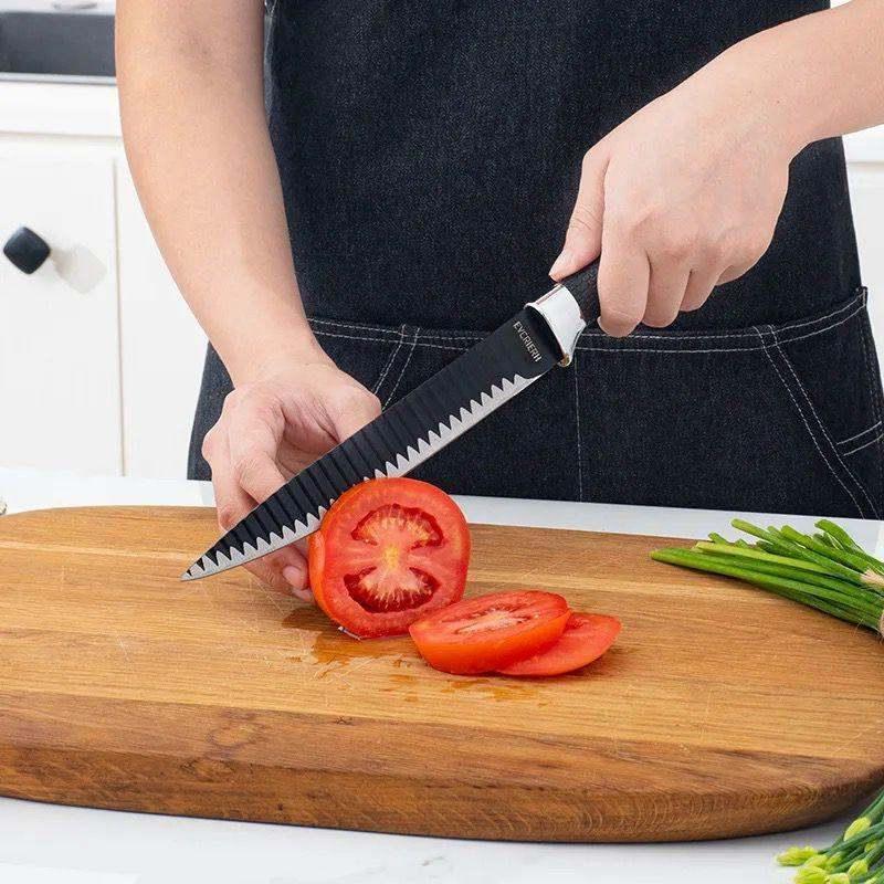 6 Pcs Wave Pattern Sharp Chef's Knife Set - Dewan Mart